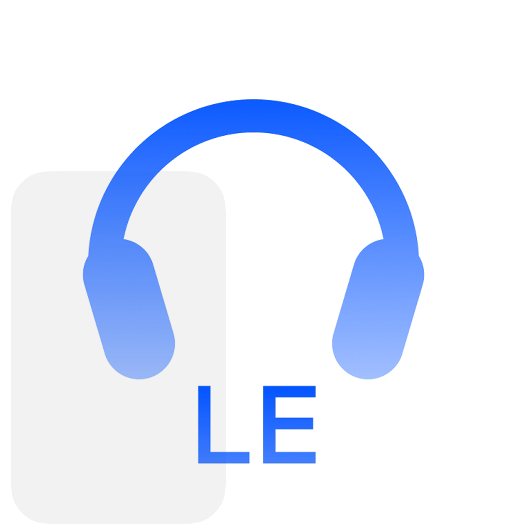 LE audio headphones icon